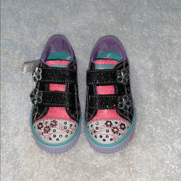 Skechers Other - Twinkle Toes by Skechers Black New Kids Size 7